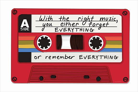 Music Memory By Kamdon Kreations (Small) - Red Classy Art