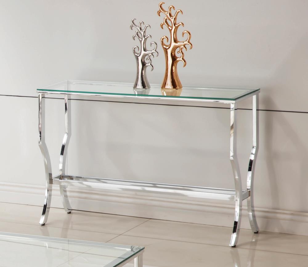 G720338 Contemporary Chrome Sofa Table Coaster Z2 Premium