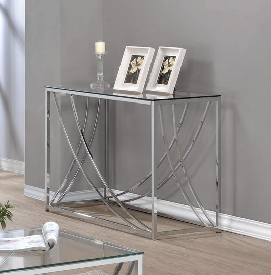 G720498 Contemporary Chrome Sofa Table Coaster Z2 Premium