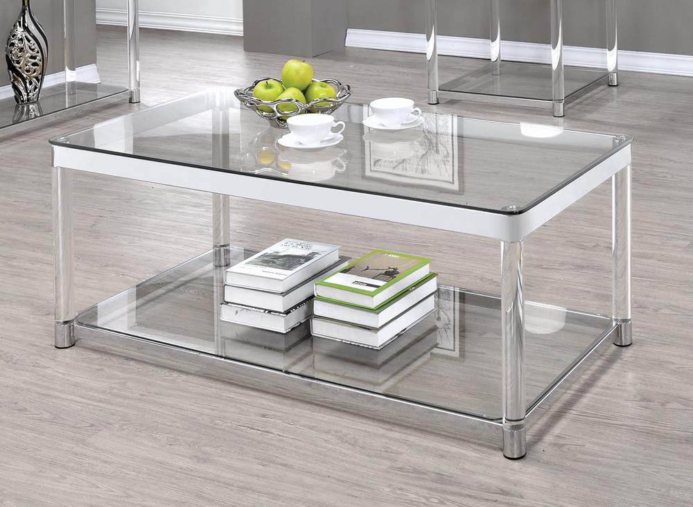 G720748 Contemporary Chrome Coffee Table Coaster Z2 Premium