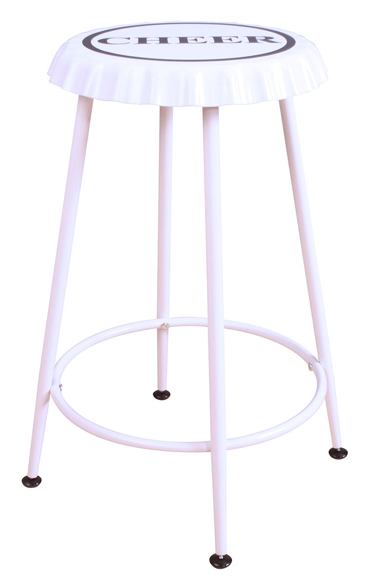 Acme Furniture Mant Counter Height Stool in White (Set of 2) 72702 ACME East