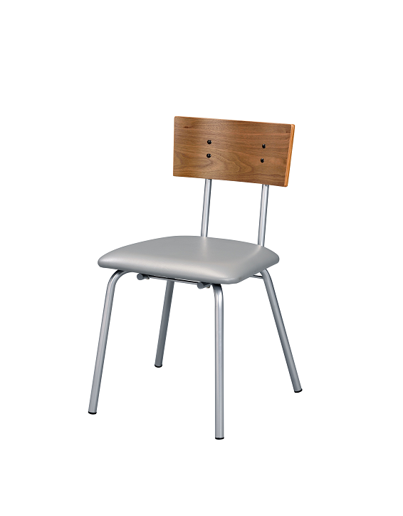 Jurgen PU & Silver Side Chair ACME East