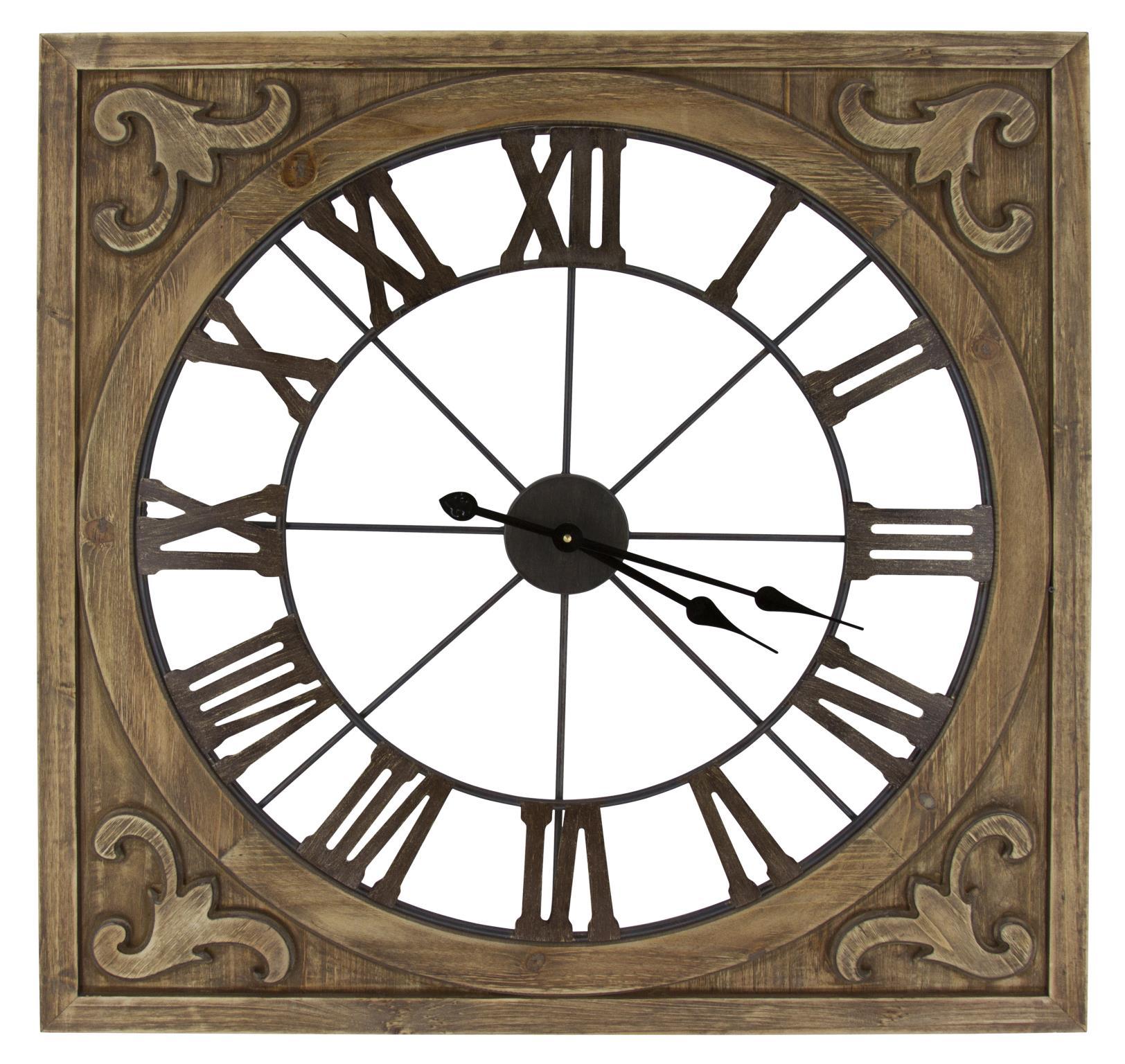 Mixed Material Wall Decor Square - Light Brown Classy Art