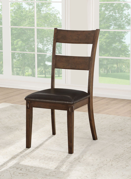 Nabirye PU & Dark Oak Side Chair ACME East