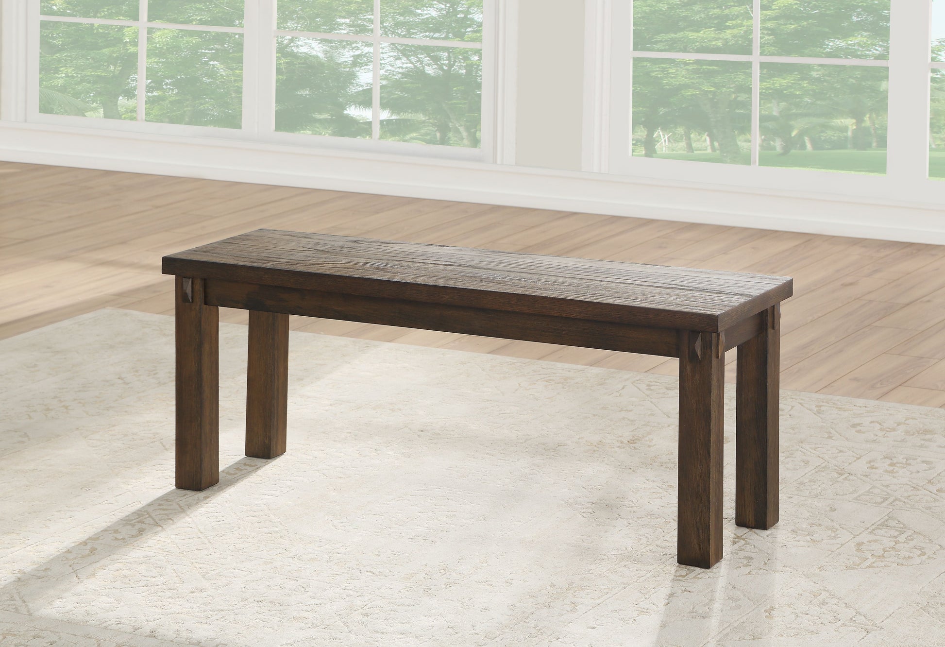 Nabirye Dark Oak Bench ACME East