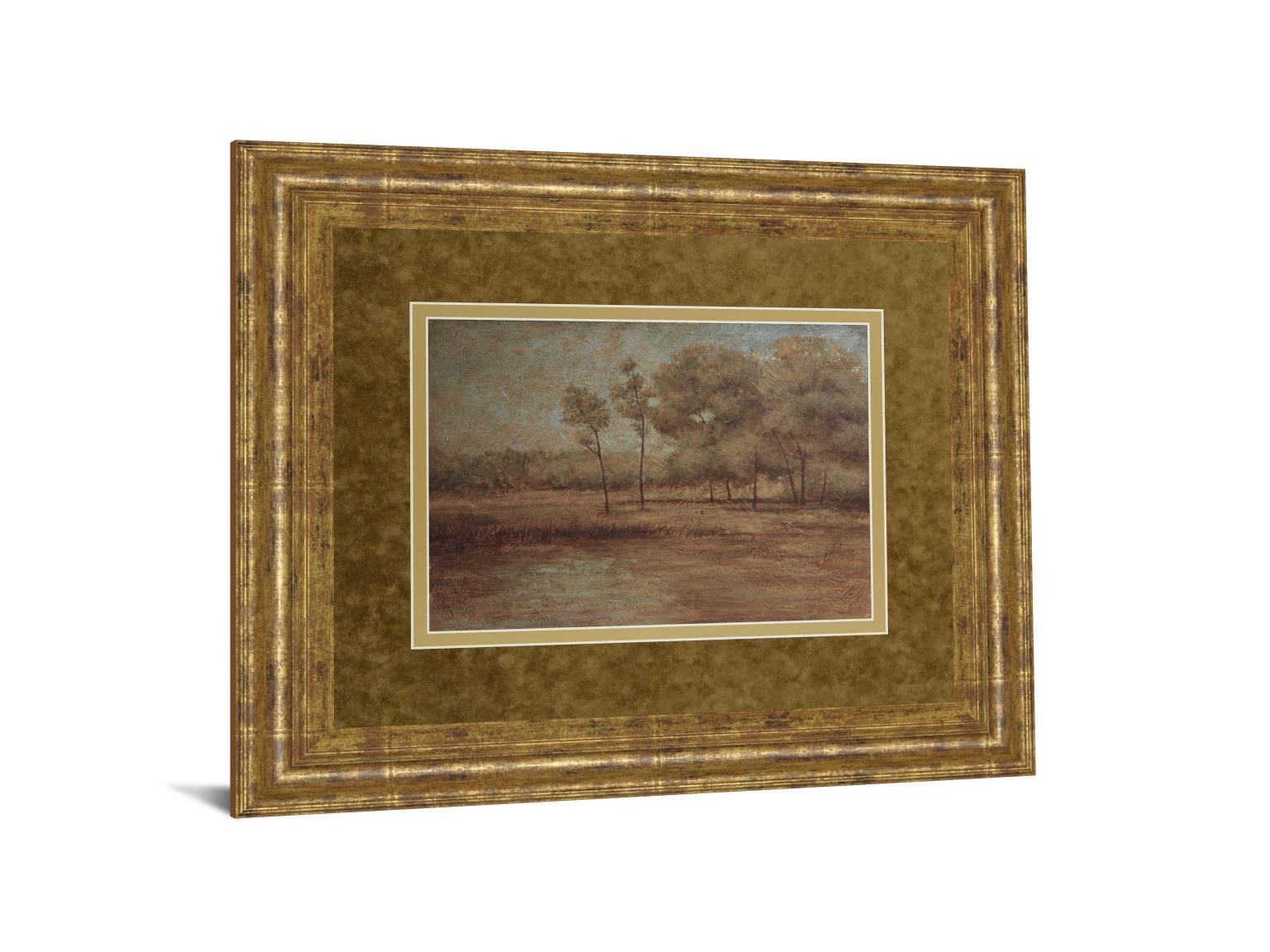 Woodland Solitude By Veronica Faust - Framed Print Wall Art - Dark Brown Classy Art