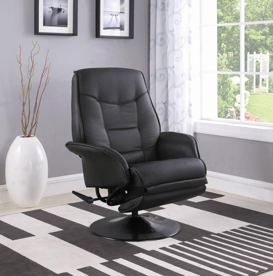 Berri Contemporary Black Swivel Recliner Coaster Z2 Premium