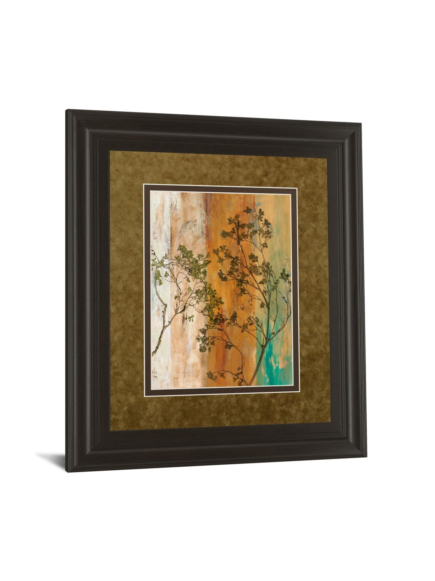 Spring Branch Il By Norm Olson - Framed Print Wall Art - Dark Brown Classy Art