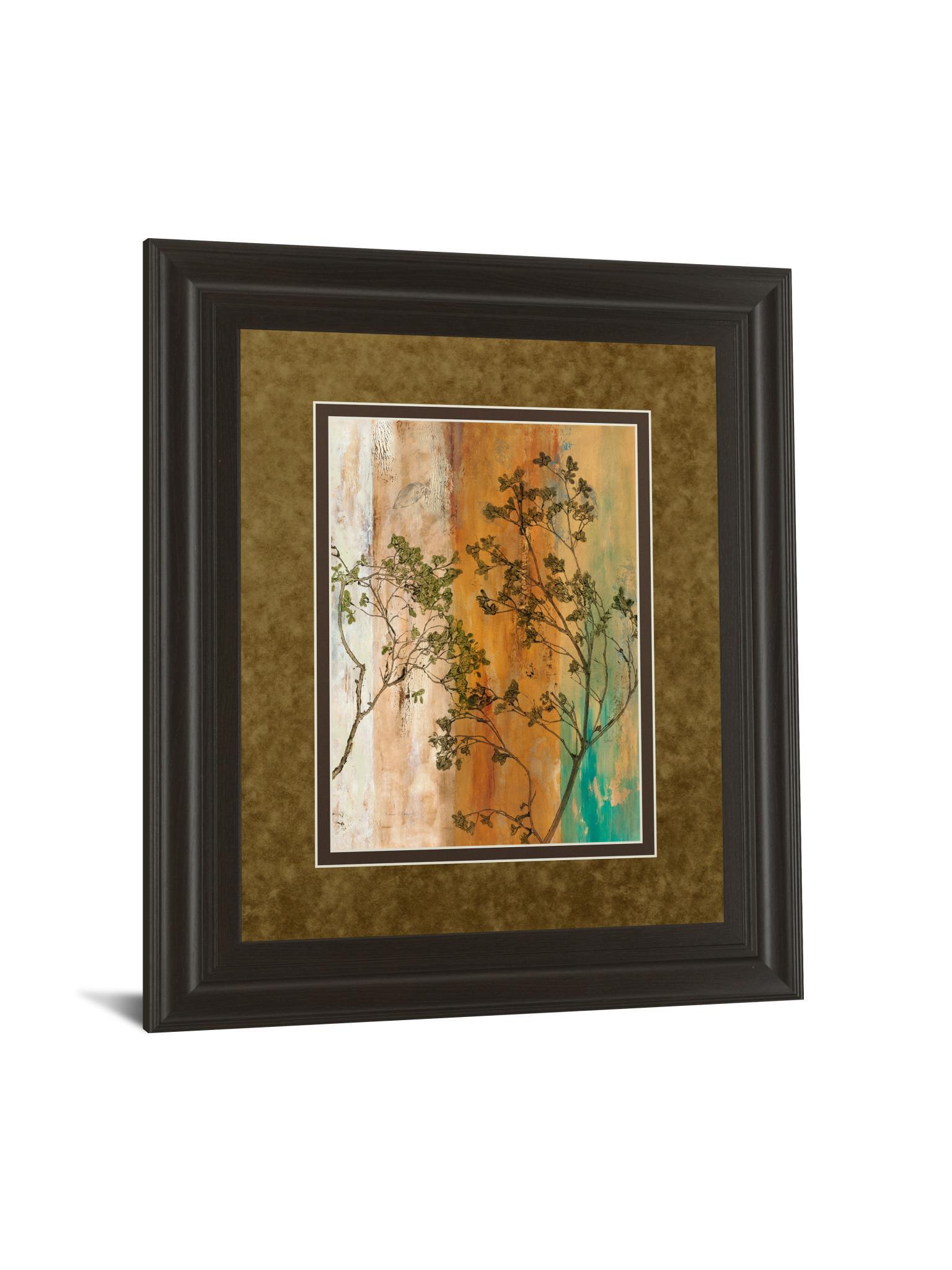 Spring Branch Il By Norm Olson - Framed Print Wall Art - Dark Brown Classy Art