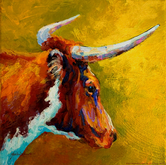 Steer By Marion Rose - Light Brown Classy Art