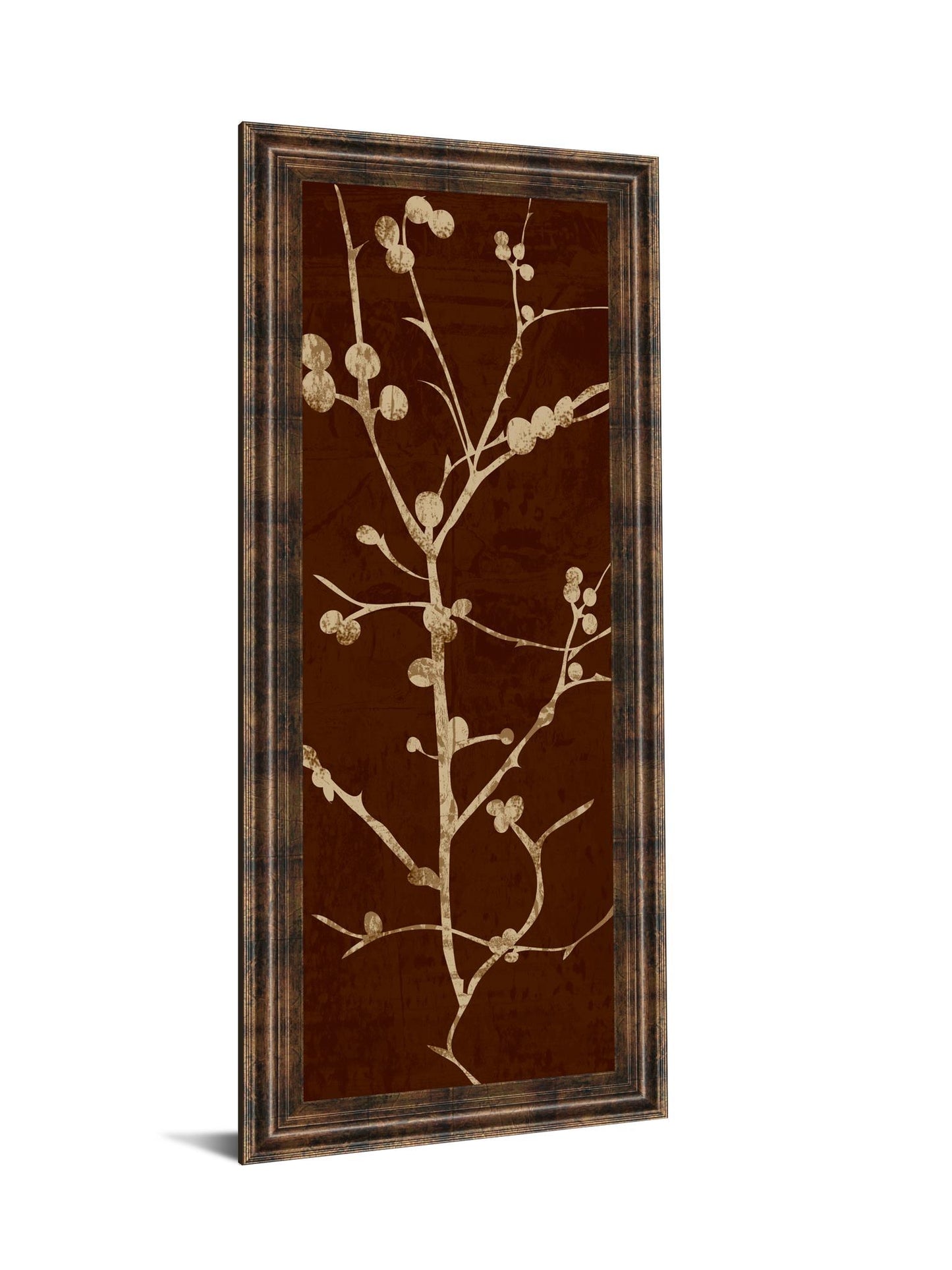 Branching Out Il By Diane Stimson - Framed Print Wall Art - Dark Brown Classy Art