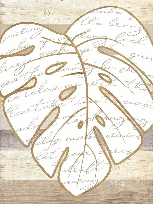 Coastal Leaf I By Marla Rae - Light Brown Classy Art