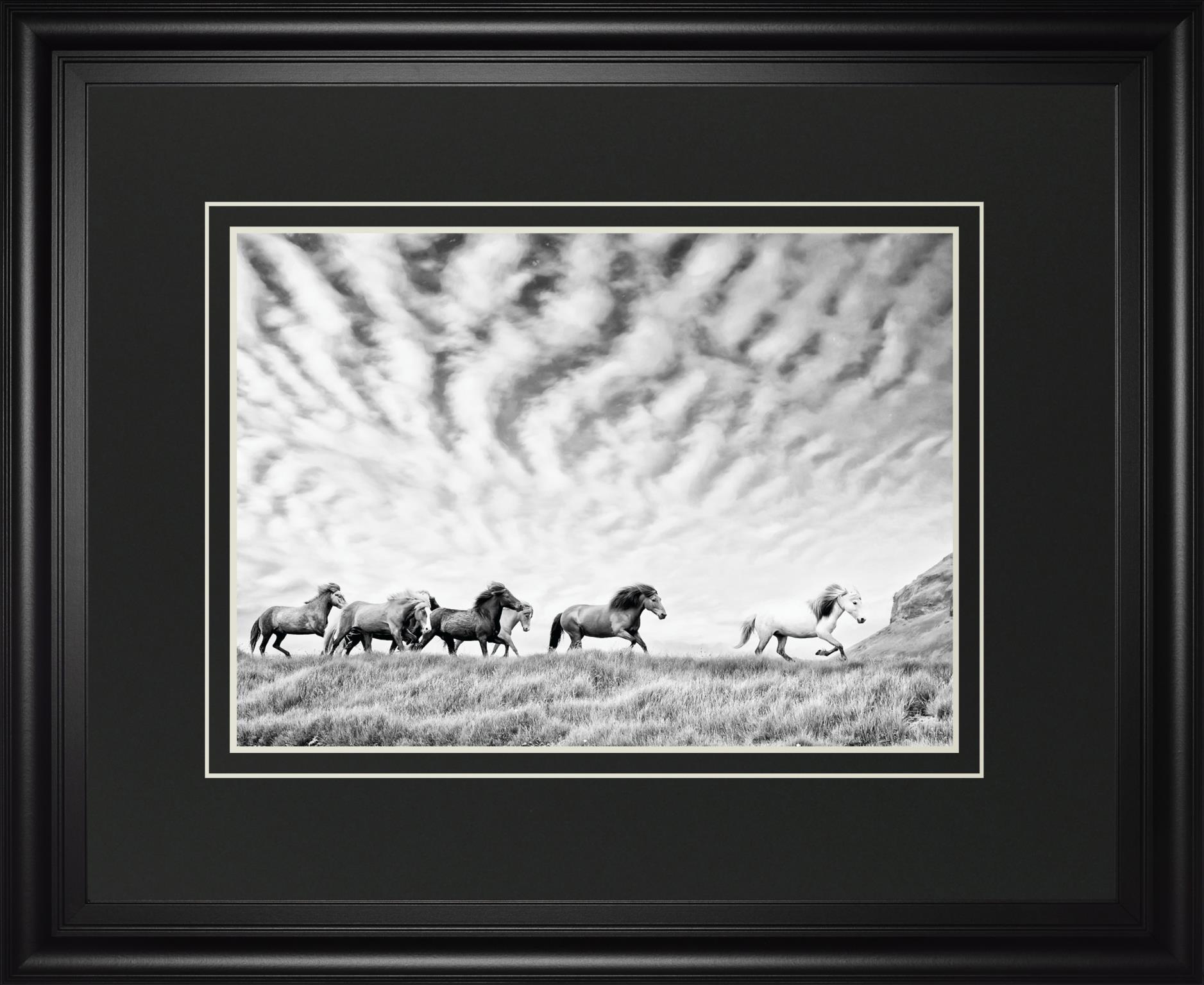 Horse Run III By PHBurchett - Pearl Silver Classy Art