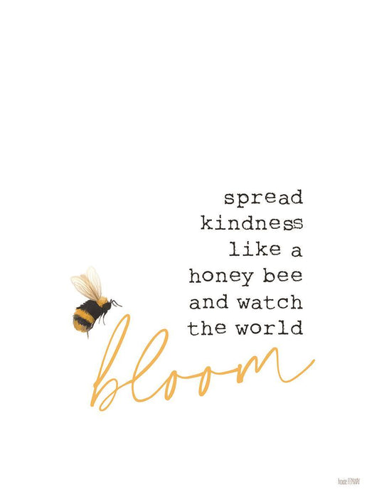 Spread Kindness By House Fenway - White Classy Art