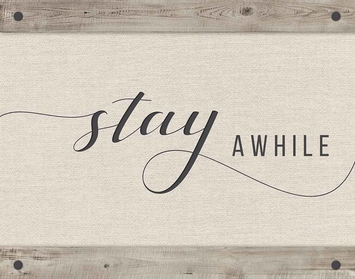 Stay Awhile By Amanda Murray - Pearl Silver Classy Art