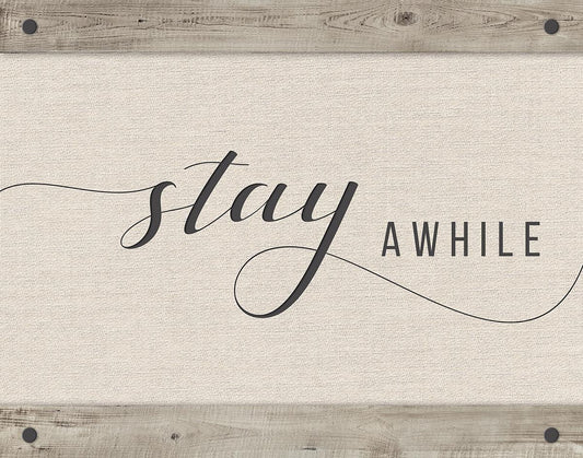 Stay Awhile By Amanda Murray - Pearl Silver Classy Art