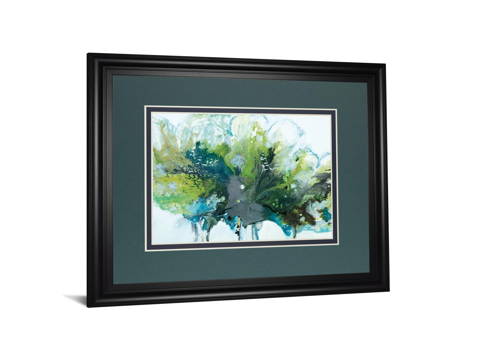 Imperial Frost By N. Barnes - Framed Print Wall Art - Green Classy Art