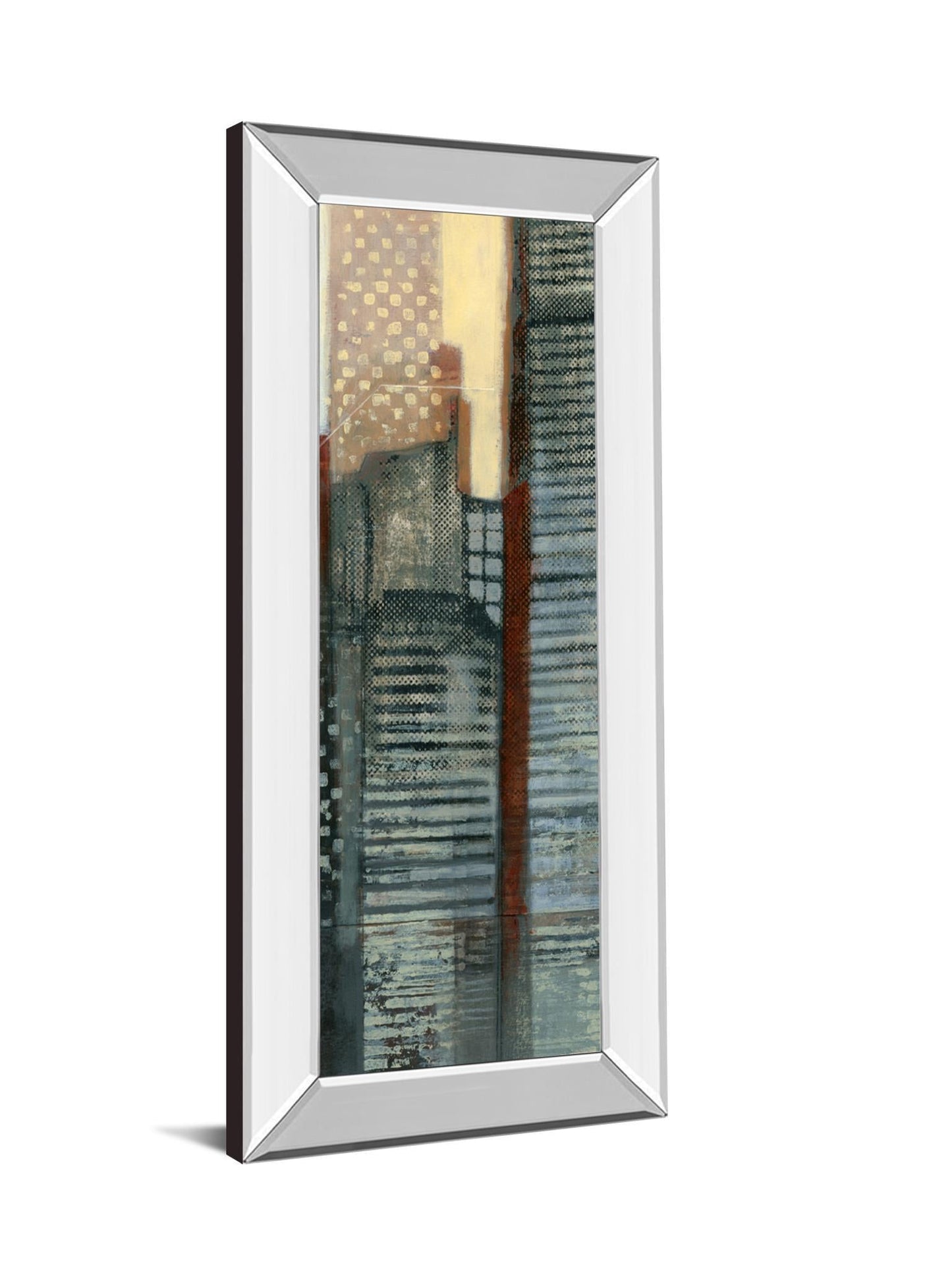 Urban Landscape V By Norman Wyatt - Mirror Framed Print Wall Artt - Dark Gray Classy Art