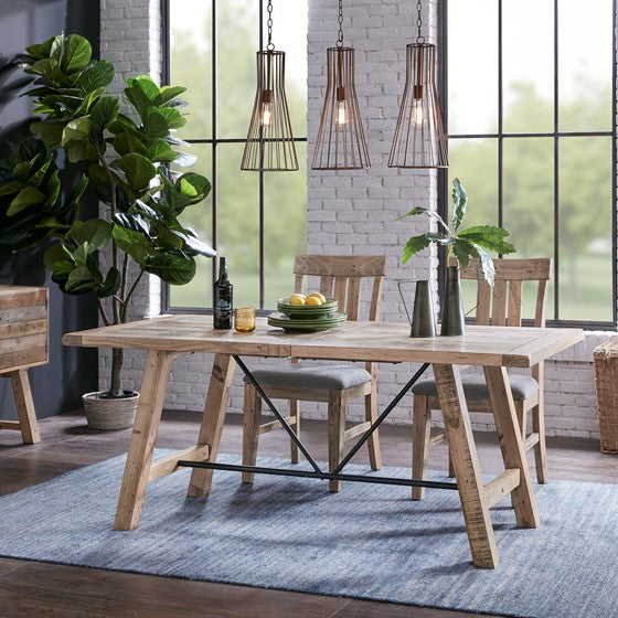 4-Piece Dining Set Natural Olliix.com