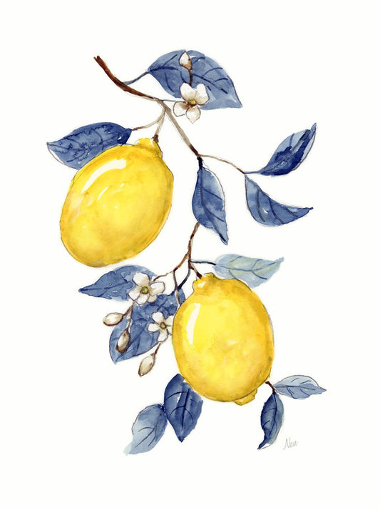 Small - Odyssey Lemons II By Nan - Yellow Classy Art