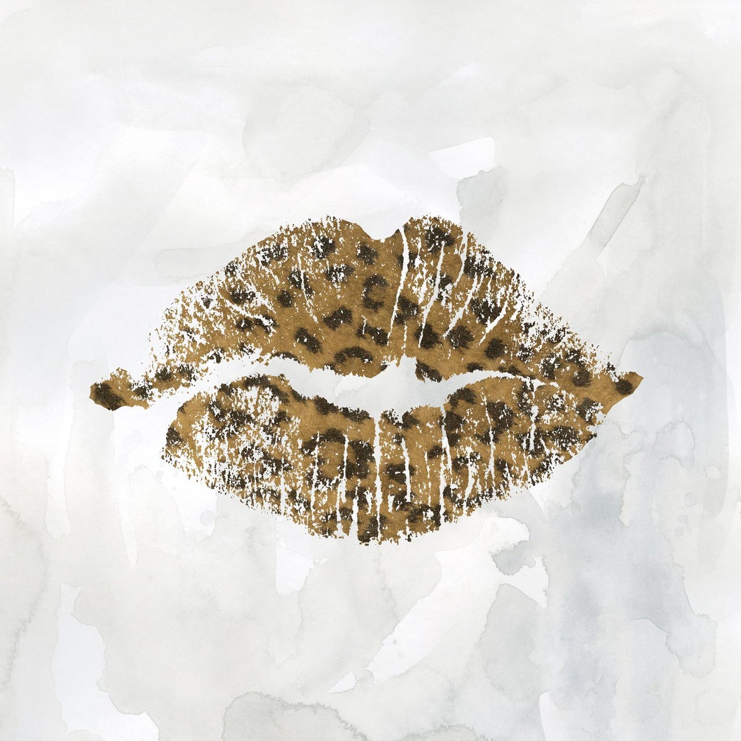 Small - Leopard Kisses I By Carol Robinson - Light Brown Classy Art