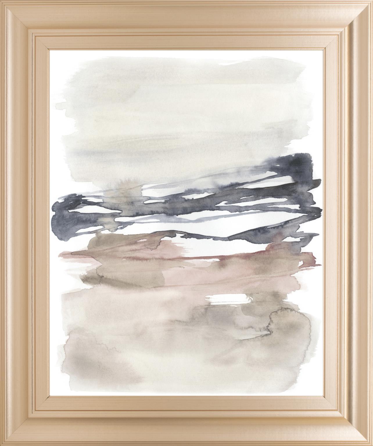 22x26 Tiered Horizon Line I By Jennifer Goldberger - Dark Gray Classy Art