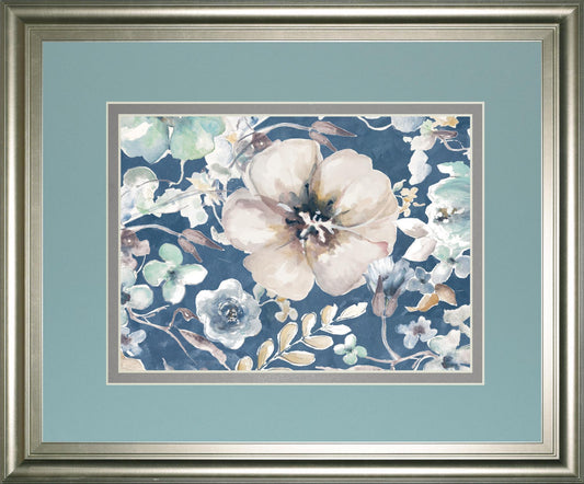 34x40 Indigo Beautiful II By PatriciaPinto - Light Blue Classy Art