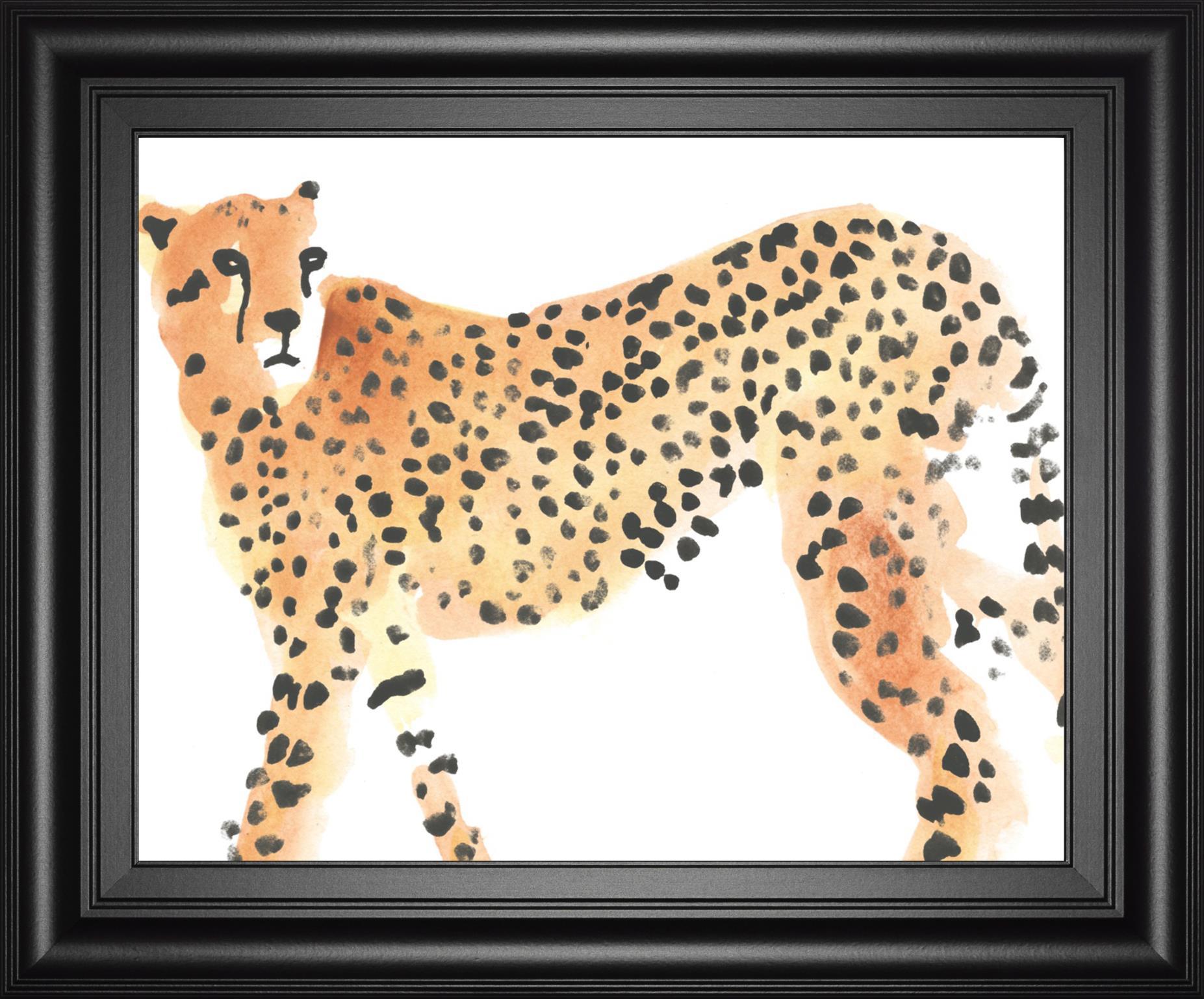 22x26 Majestic Cheetah II By June Erica Vess - Orange Classy Art