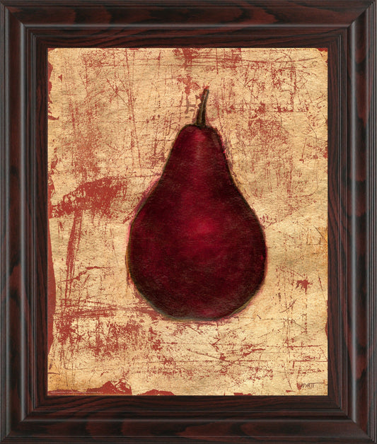 Crimson Pear By Norman Wyatt, Jr. - Red Classy Art