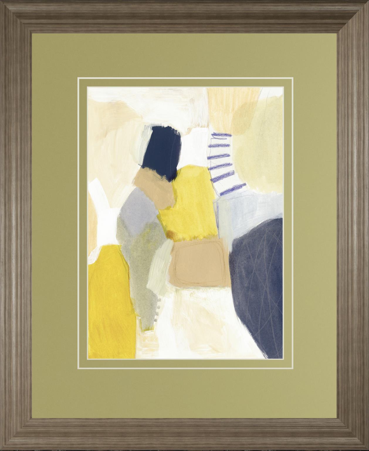 34x40 Trove I By Victoria Barnes - Yellow Classy Art