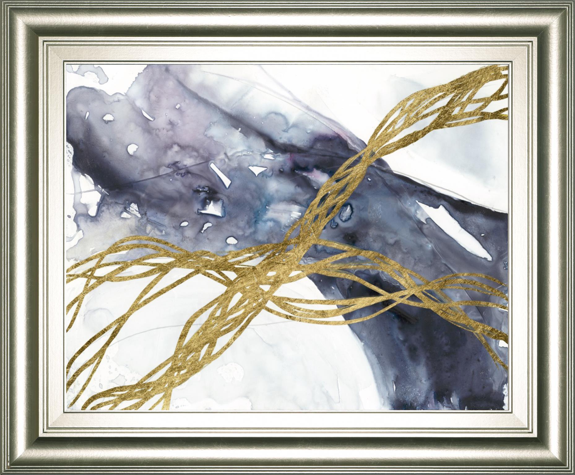 22x26 Agate Wave III By Jennifer Goldberger - Blue Classy Art