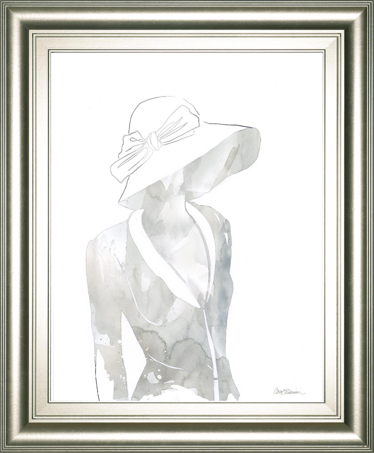 22x26 Fashion Cover II By Carol Robinson - Pearl Silver Classy Art