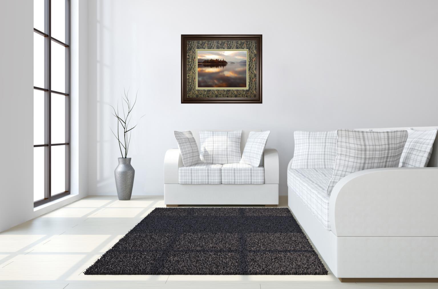 Golden Lake By Peter Adams - Gold Classy Art