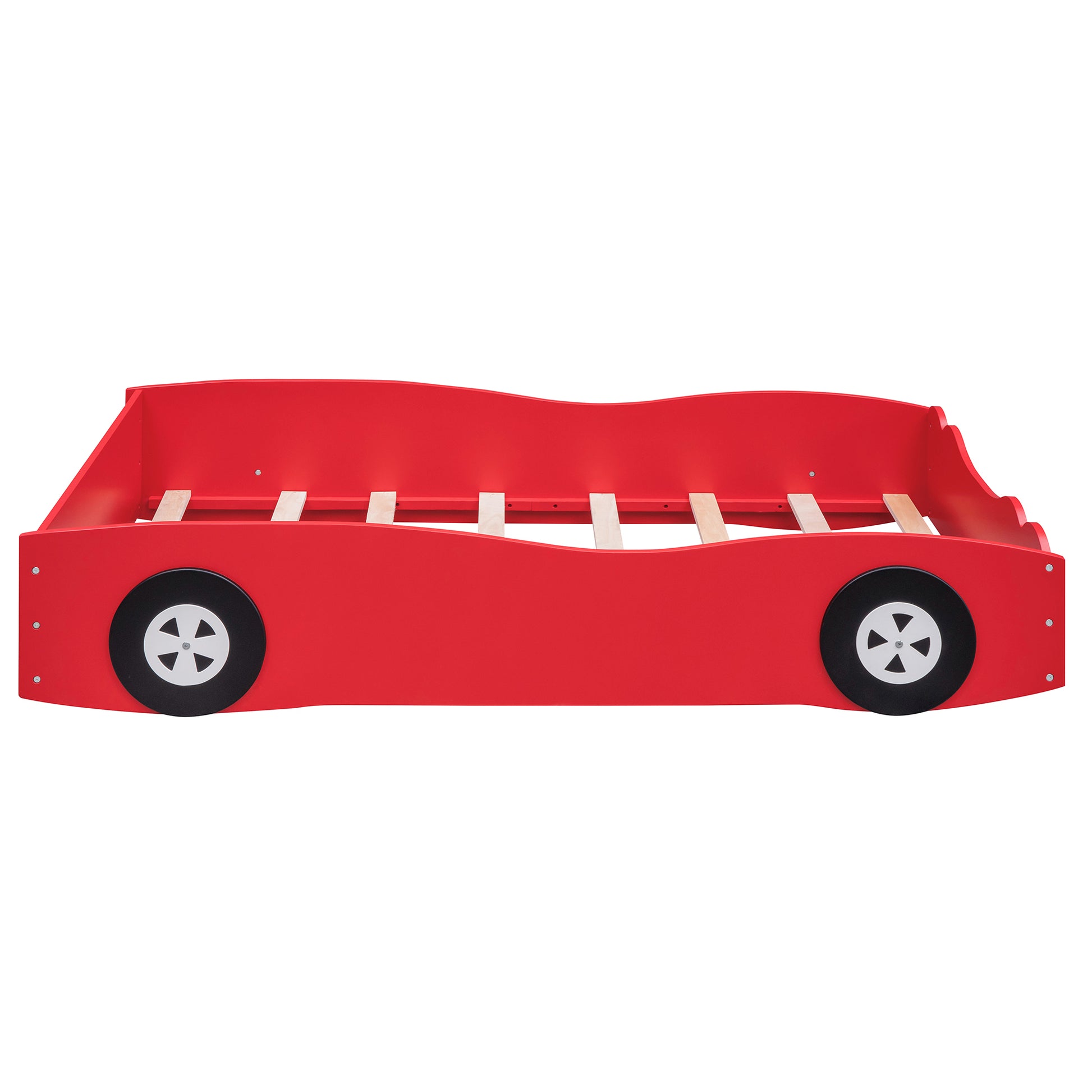 Twin Size Car-Shaped Platform Bed, Red House to Home Furnishings LLC