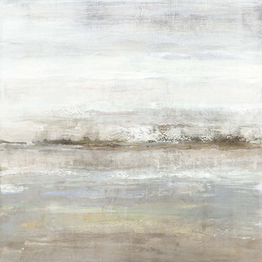 Floating Tempered Glass With Foil Mist - Gray Classy Art