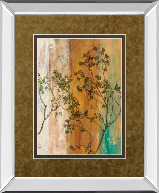 Spring Branch Il By Norm Olson - Mirror Framed Print Wall Art - Dark Brown Classy Art