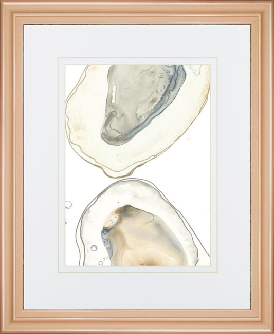 Ocean Oysters II By June Erica Vess - Light Blue Classy Art