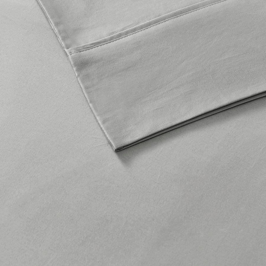 800 Queen Thread Count Cotton Blend Sateen Sheet Set Navy Olliix.com