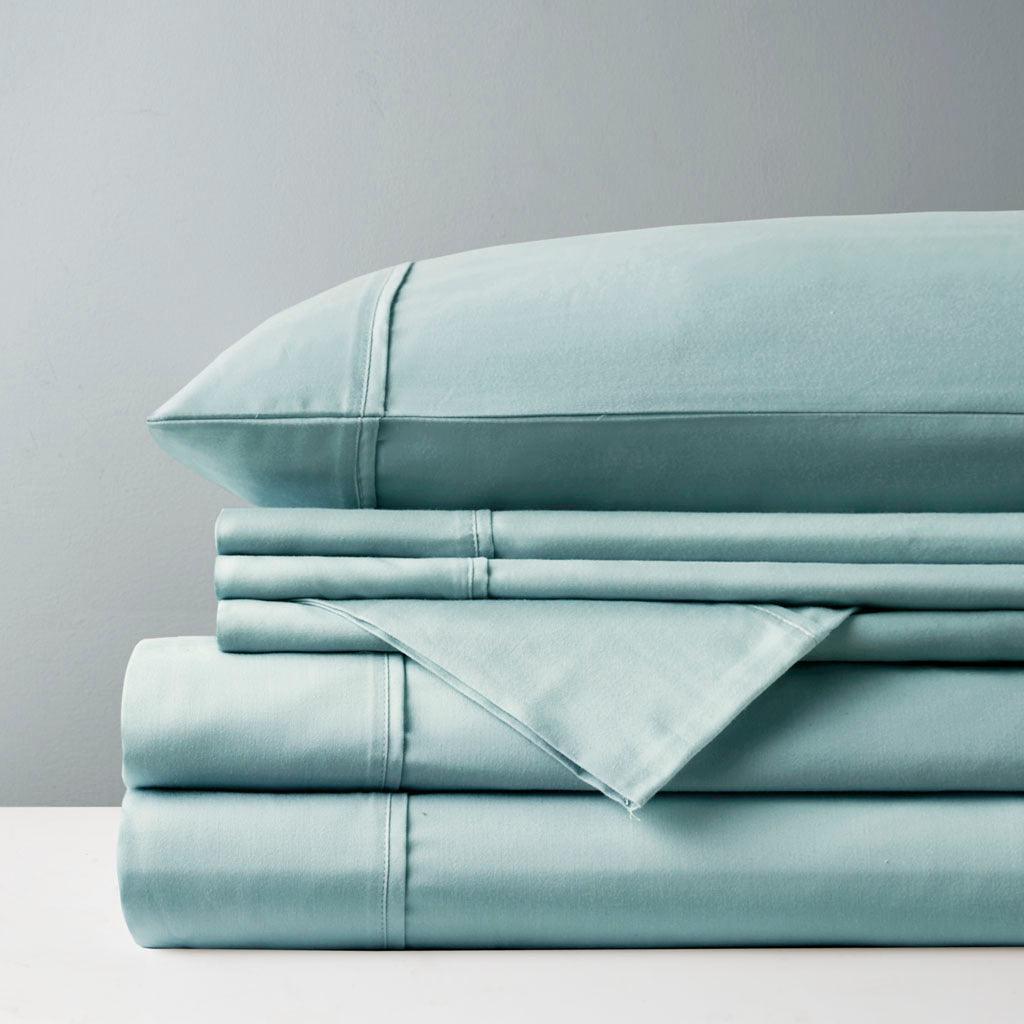 800 Thread Count Cal King Sheet Set Aqua Olliix.com