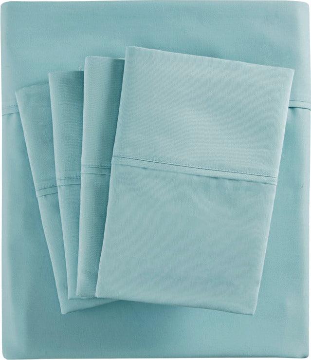 800 Thread Count Cal King Sheet Set Aqua Olliix.com