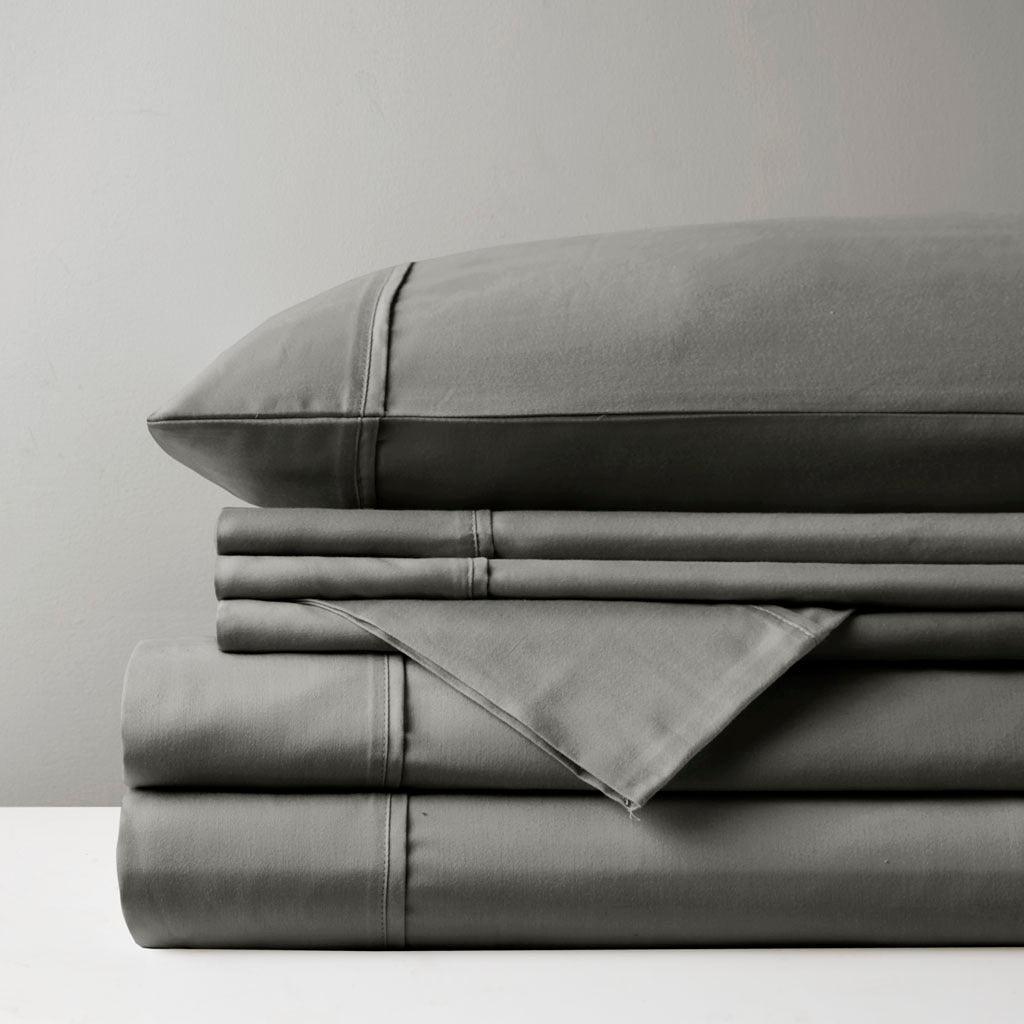 800 Thread Count Cal King Sheet Set Charcoal Olliix.com