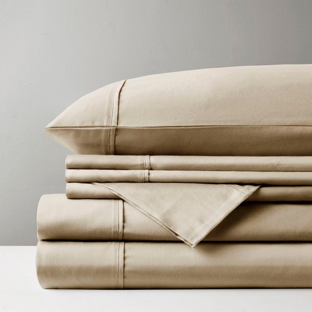 800 Thread Count Cal King Sheet Set Khaki Olliix.com