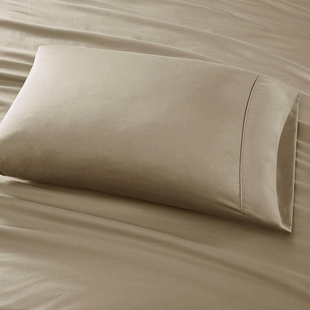 800 Thread Count Cal King Sheet Set Khaki Olliix.com