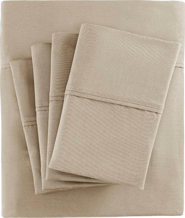 800 Thread Count Cal King Sheet Set Khaki Olliix.com