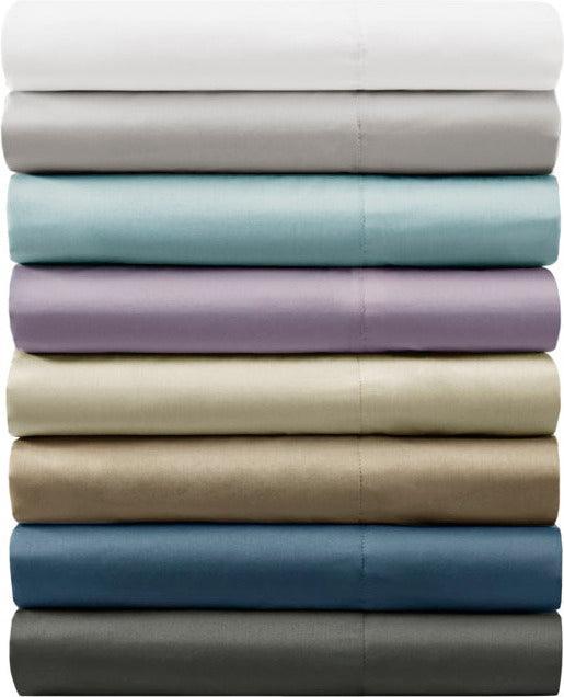 800 Thread Count Cotton Blend Sateen Sheet Set Split King Charcoal Olliix.com