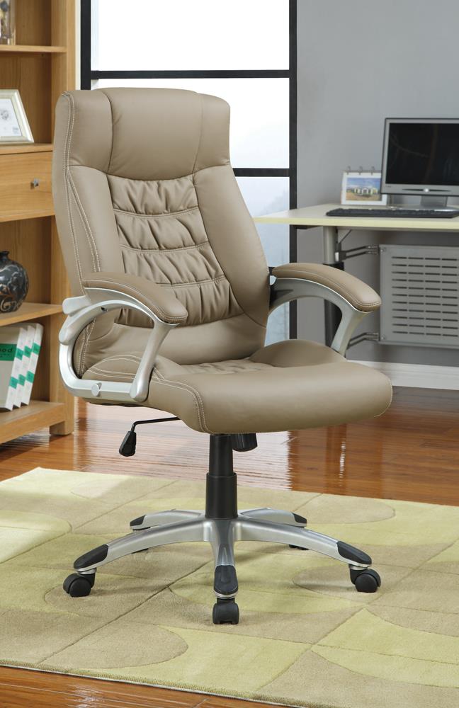 Transitional Taupe Office Chair Coaster Z2 Premium