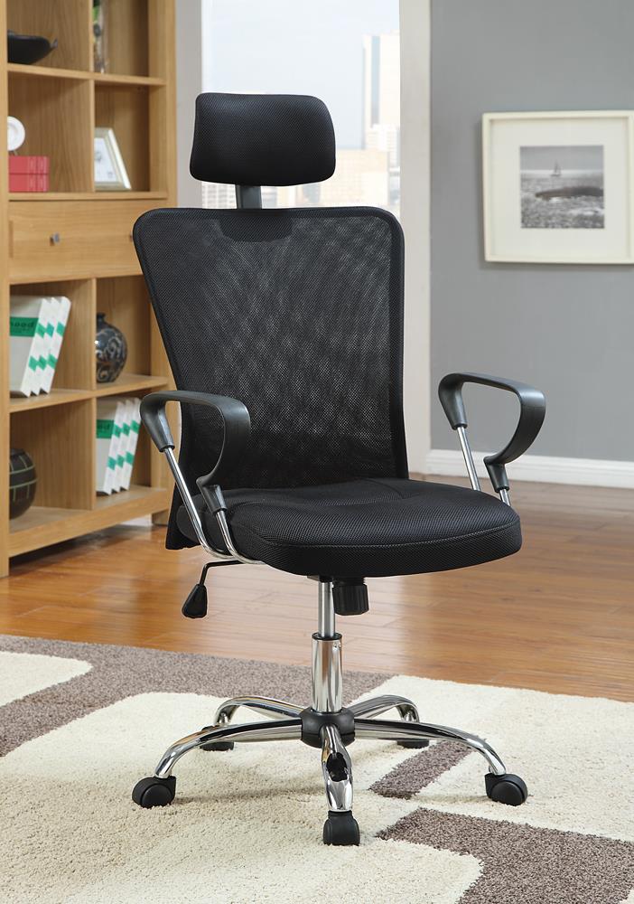 G800206 Casual Black Office Chair with Headrest Coaster Z2 Premium