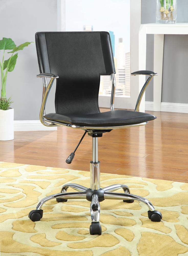 G800207 Contemporary Black Adjustable Office Chair Coaster Z2 Premium