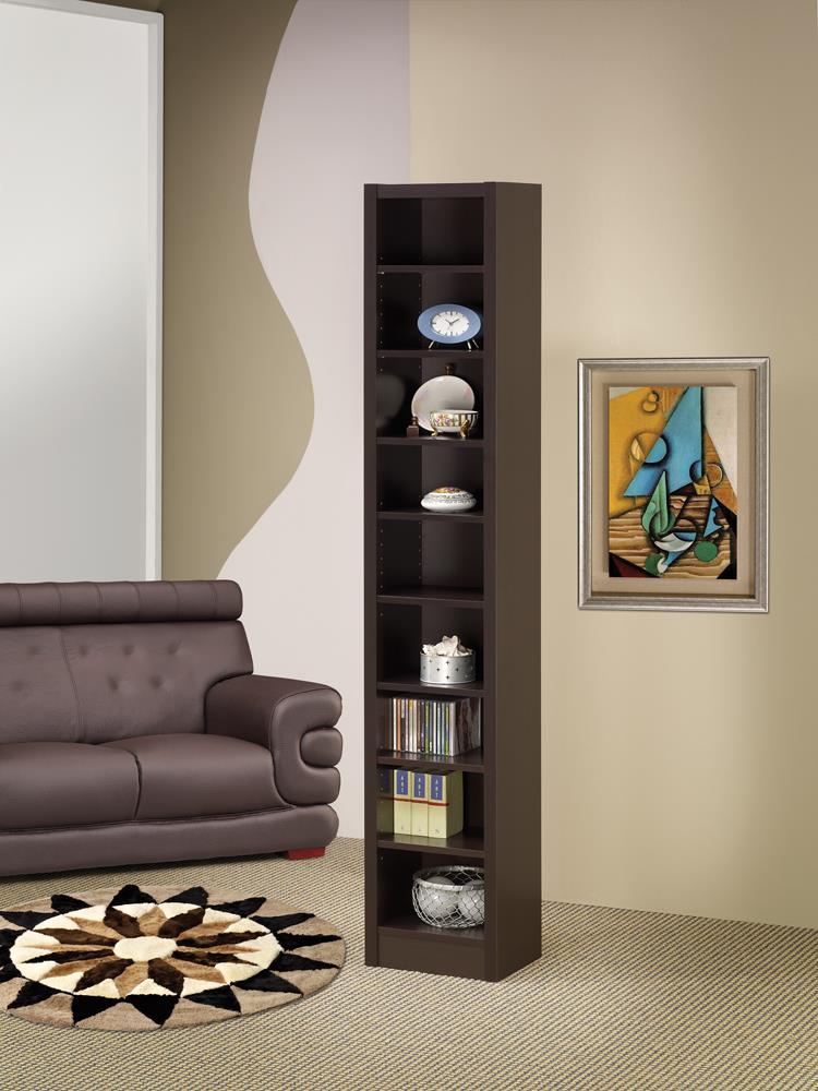 G800285 Casual Cappuccino Bookcase Coaster Z2 Premium