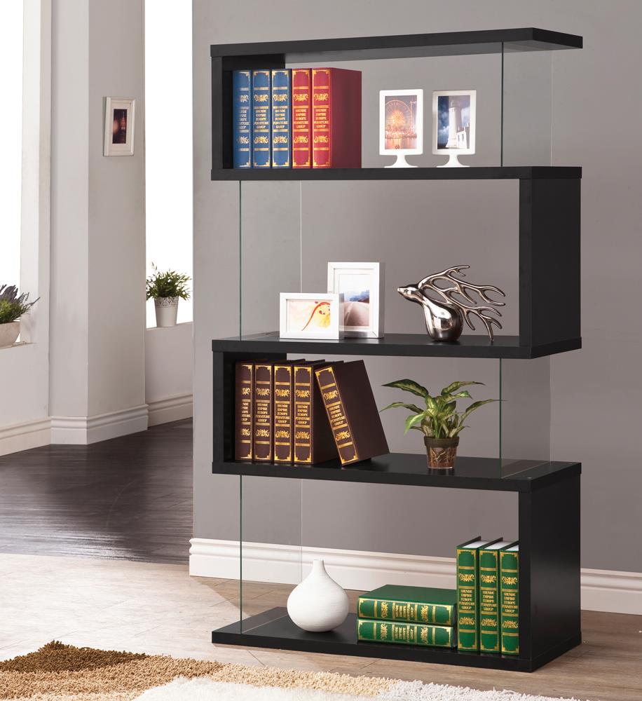 G800340 Casual Black Bookcase Coaster Z2 Premium